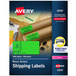 Avery® 2" x 4" Neon Green Shipping Labels - 1000/Box Main Thumbnail 1