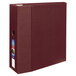 An Avery maroon heavy-duty binder with a cover.