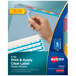 Avery® 11452 Index Maker 5-Tab Multi-Color Plastic Divider Set with Clear Label Strip Main Thumbnail 1