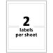 Avery® 60522 UltraDuty 4 3/4" x 7 3/4" GHS Chemical Labels for Pigment-Based Inkjet Printers - 100/Pack Main Thumbnail 2