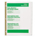 A package of Avery 8-tab white index dividers with green and white labels.