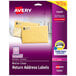Avery® 15695 Easy Peel 2/3" x 1 3/4" Matte Clear Laser Printer Return Address Labels - 600/Pack Main Thumbnail 1