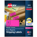 Avery® 2" x 4" Neon Magenta Shipping Labels - 1000/Box Main Thumbnail 1