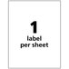 Avery® 60501 UltraDuty 8 1/2" x 11" GHS Chemical Labels for Laser Printers - 50/Box Main Thumbnail 2