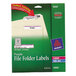 Avery® 5666 TrueBlock 2/3" x 3 7/16" Purple File Folder Labels - 750/Pack Main Thumbnail 1