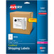 Avery® 5265 TrueBlock 8 1/2" x 11" White Shipping Labels - 25/Pack Main Thumbnail 1