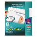 Avery® 11417 Index Maker 8-Tab White Divider Set with Clear Label Strip Main Thumbnail 1