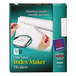 Avery® 11429 Index Maker 12-Tab White Divider Set with Clear Label Strip - 5/Pack Main Thumbnail 1