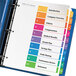 Avery® 11188 Ready Index 10-Tab Multi-Color Table of Contents Divider Set - 6/Pack Main Thumbnail 3