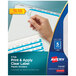 Avery® 11449 Index Maker 5-Tab Plastic Dividers with Clear Label Strips Main Thumbnail 1