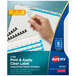 Avery® 16062 Index Maker 5-Tab Unpunched Plastic Clear Label Dividers Set - 5/Pack Main Thumbnail 1