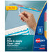 Avery® 12452 Index Maker 5-Tab Multicolor Plastic Clear Label Dividers - 5/Pack Main Thumbnail 1