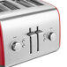 KitchenAid KMT4115ER Empire Red Four Slice Toaster with Manual Lift Main Thumbnail 10