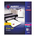 Avery® 11552 Print-On 8-Tab White Divider Set - 5/Pack Main Thumbnail 1