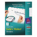 Avery® 11435 Index Maker 3-Tab White Divider Set with Clear Label Strip - 5/Pack Main Thumbnail 1