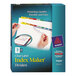 Avery® 11424 Index Maker 8-Tab Multi-Color Divider Set with Clear Label Strip - 25/Pack Main Thumbnail 1
