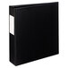 A black rectangular Avery Durable Mini Binder with a white square on the spine.