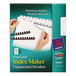 Avery® 11431 Index Maker 5-Tab Unpunched Divider Set with Clear Label Strips - 5/Pack Main Thumbnail 1