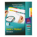 Avery® 11407 Index Maker 8-Tab Multi-Color Divider Set with Clear Label Strips Main Thumbnail 1