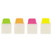 Avery® 74762 Ultra Tabs 1" x 1 1/2" Assorted Neon Color Repositionable Tab - 80/Pack Main Thumbnail 3