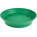 Choice 12" Round Green Plastic Diner Platter with Base - 12/Pack Main Thumbnail 3