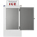 Leer 30CS 36" Outdoor Cold Wall Ice Merchandiser with Straight Front and Stainless Steel Door Main Thumbnail 3