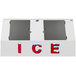 Leer LP612C 94" Outdoor Cold Wall Ice Merchandiser with Slanted Front and Galvanized Steel Doors Main Thumbnail 2