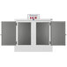 Leer 75AS 73" Outdoor Auto Defrost Ice Merchandiser with Straight Front and Galvanized Steel Doors Main Thumbnail 3