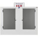 Leer 85AS 84" Outdoor Auto Defrost Ice Merchandiser with Straight Front and Galvanized Steel Doors Main Thumbnail 2