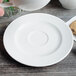 Villeroy & Boch 16-2155-1280 Easy White 6" White Porcelain Saucer - 6/Case Main Thumbnail 1