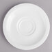 Villeroy & Boch 16-2155-1460 Easy White 5" White Porcelain Saucer - 6/Case Main Thumbnail 2