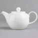 Villeroy & Boch 16-2155-0530 Easy White 13.5 oz. White Porcelain Teapot - 6/Case Main Thumbnail 2