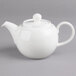 Villeroy & Boch 16-2155-0530 Easy White 13.5 oz. White Porcelain Teapot - 6/Case Main Thumbnail 3