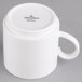 Villeroy & Boch 16-2155-4879 Easy White 9 oz. White Porcelain Stackable Mug with Handle - 6/Case Main Thumbnail 4