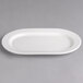 Villeroy & Boch 16-2155-3570 Easy White 8 1/4" x 6" White Porcelain Small Oval Pickle Dish - 6/Case Main Thumbnail 3