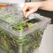 Cambro 1218SCCW135 Camwear 18" x 12" Clear Sliding Lid for Food Storage Box Main Thumbnail 3