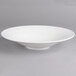 A Villeroy & Boch white porcelain deep plate with a rim.