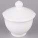 A white porcelain bowl with a lid.