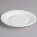 A Villeroy & Boch white porcelain saucer with a small rim.