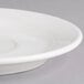 A Villeroy & Boch white porcelain saucer with a small rim.