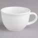 A Villeroy & Boch white porcelain cup with a white handle.