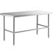 Regency 30" x 60" 16-Gauge 304 Stainless Steel Commercial Open Base Work Table Main Thumbnail 4