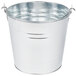 An American Metalcraft galvanized metal bucket with two handles.