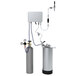 A Micro Matic JoeTap Nitrogen Infusion Module with pipes and hoses attached to a keg.
