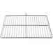 An Avantco metal baking rack with a wire grid.