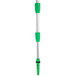 An Unger green and silver telescopic pole with green accents.