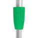 A Unger green and silver metal telescopic pole with a green ErgoTec locking cone.