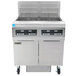 Frymaster FPPH255 Liquid Propane 100 lb. 2 Unit High-Efficiency Gas Floor Fryer System with Digital Controls - 160,000 BTU Main Thumbnail 1