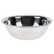 A silver Vollrath stainless steel mixing bowl.