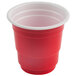 Choice 2 oz. Red Plastic Shot Cup - 1000/Case Main Thumbnail 3